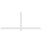 Ekena Millwork Eugene Architectural Grade PVC Gable Bracket, 108"W x 45"H x 2"D x 4"F, 10/12 Pitch GBP108X45X0204EUG00 - alternate 2